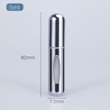 5/8ml Portable Mini Refillable Perfume Atomizer - Travel-size Aluminum Spray Bottle for Perfume