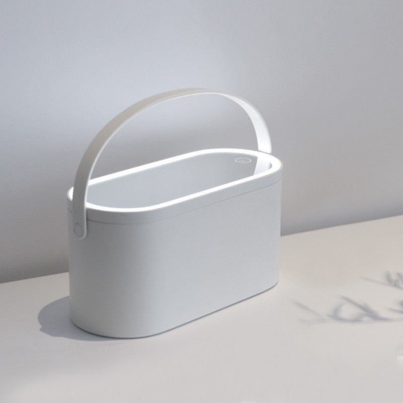 Portable Makeup Storage with Makeup Mirror | Travel Makeup Organizer with LED Mirror | Makeup Case Gifts for Her and Mother's Day