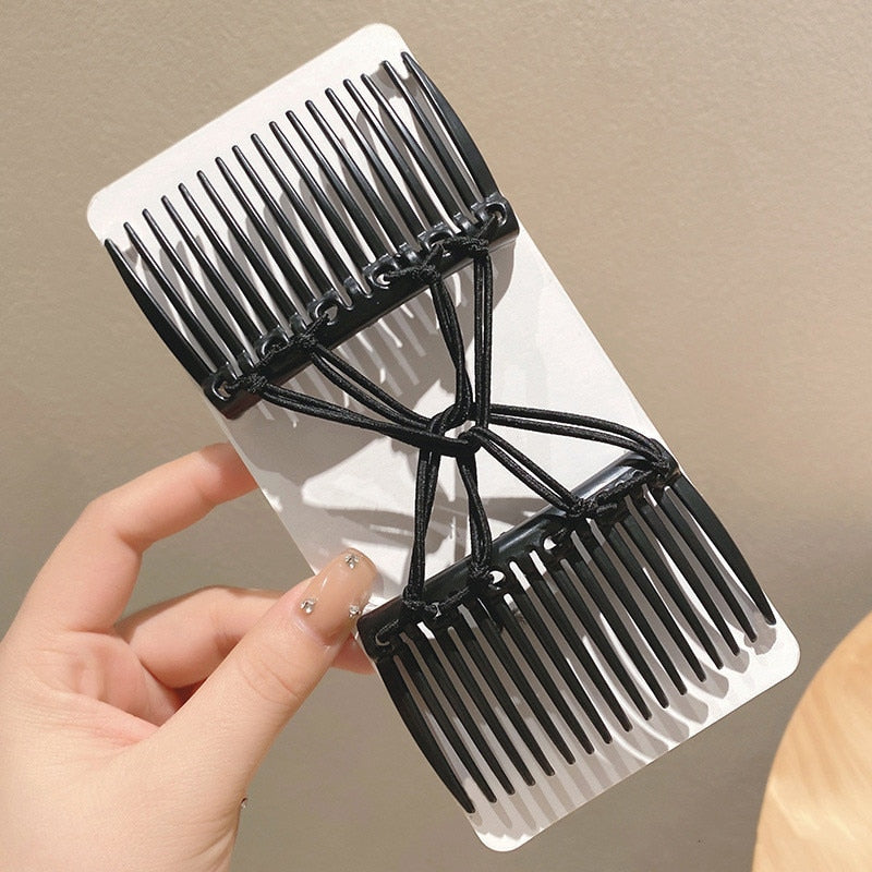 Women's Creative Hair Accessories - Comb Elastic Rope Disc Clip for Fashionable Headwear