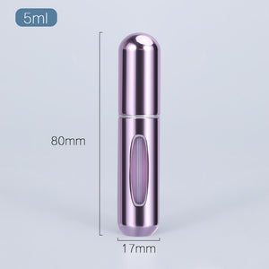 5/8ml Portable Mini Refillable Perfume Atomizer - Travel-size Aluminum Spray Bottle for Perfume