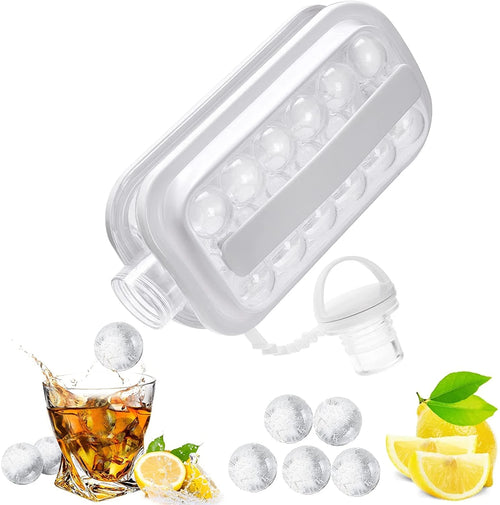 Creative Ice Hockey Ice Ball Maker - Portable Ice Maker in Bottle Shape with Unique Bubble Ice Cube Molds