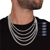 Pamaheart- Man Of Strength - Stand Tall - Cuban Link Chain Necklace, Gift For Man, Husband, Gift For Birthday, Christmas