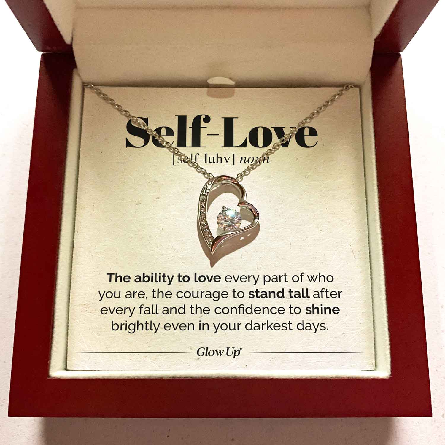 Forever Love Necklace - Self Love - Stand Tall - Forever Love Necklace Gift For Wife For Mom Gift For