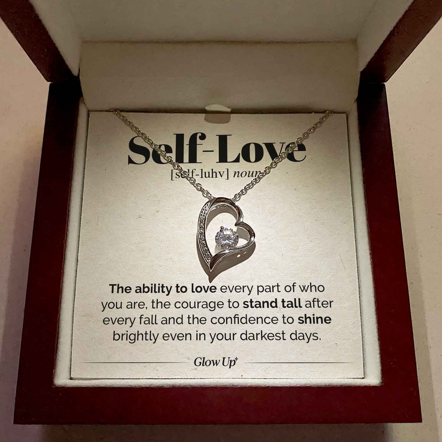 Forever Love Necklace - Self Love - Stand Tall - Forever Love Necklace Gift For Wife For Mom Gift For