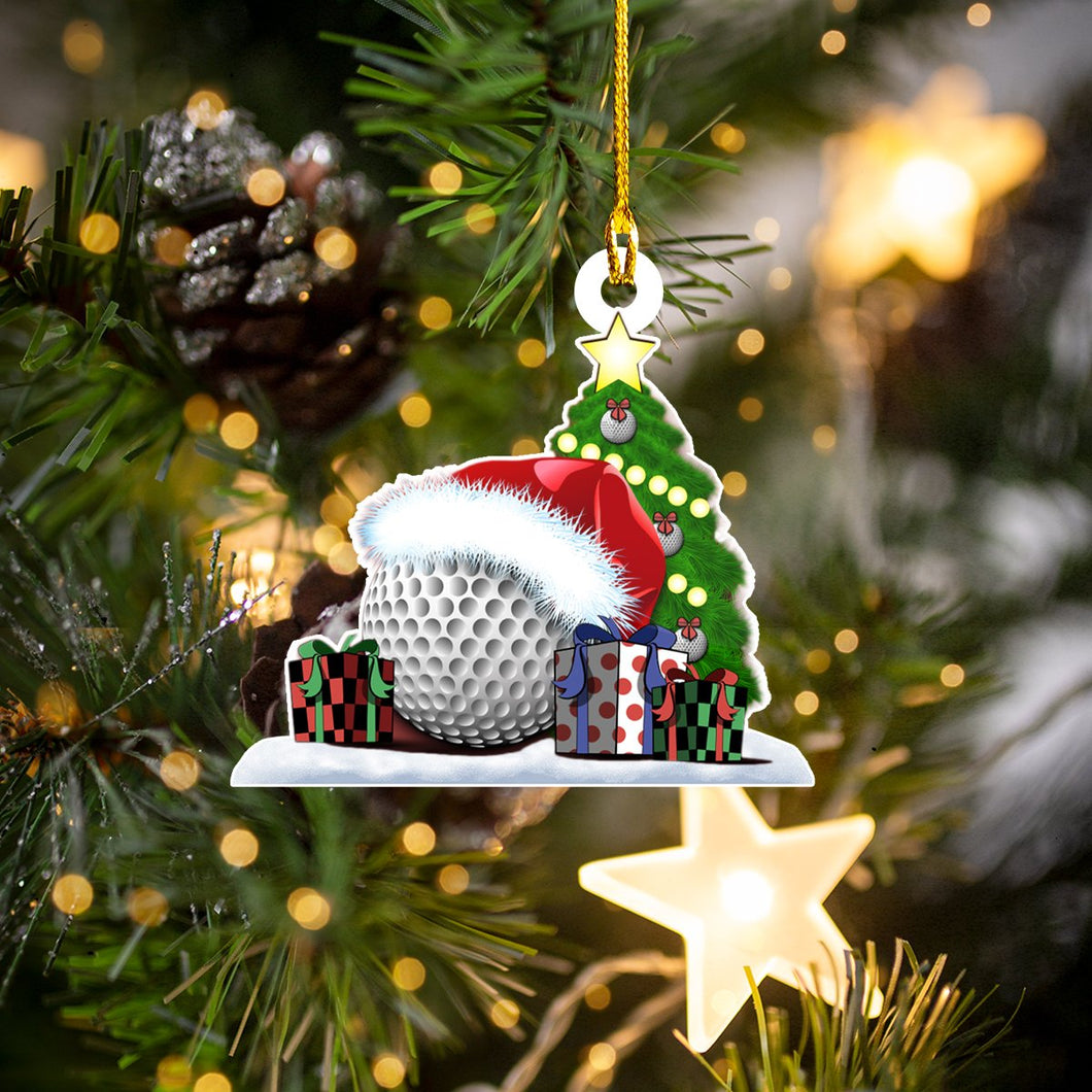 Golf Christmas Car Ornament - Gift for Golfer