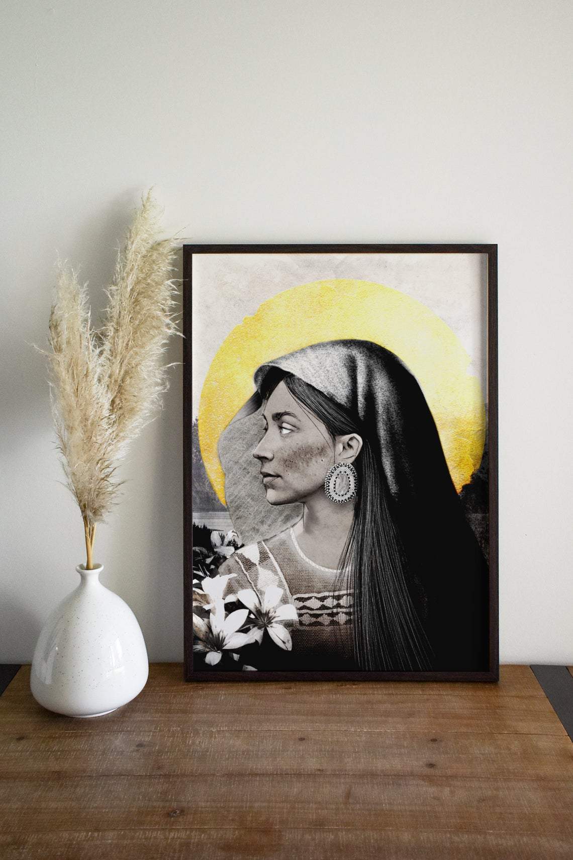 Saint Kateri Tekakwitha Canvas And Poster, Canvas Wall Art, Wall Decor Visual Art