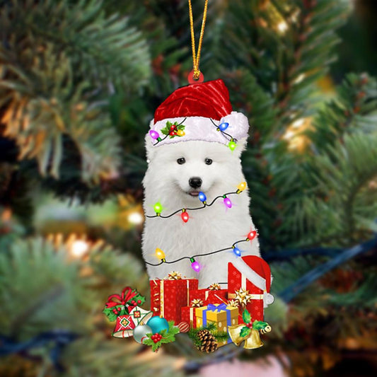 Godmerch- Ornament- Samoyed-Dog Be Christmas Tree Hanging Ornament, Happy Christmas Ornament, Car Ornament