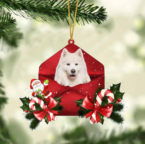 Samoyed Christmas Letter Ornament Dog Christmas Decoration