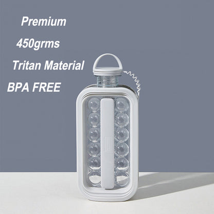 Creative Ice Hockey Ice Ball Maker - Portable Ice Maker in Bottle Shape with Unique Bubble Ice Cube Molds