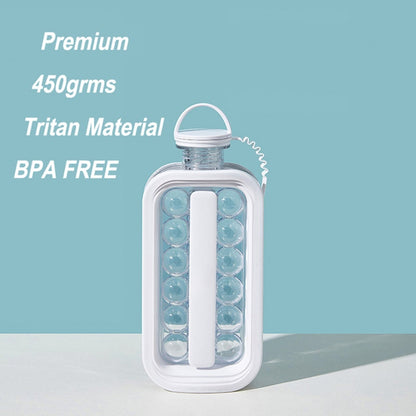 Creative Ice Hockey Ice Ball Maker - Portable Ice Maker in Bottle Shape with Unique Bubble Ice Cube Molds