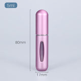 5/8ml Portable Mini Refillable Perfume Atomizer - Travel-size Aluminum Spray Bottle for Perfume