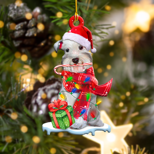 Godmerch- Ornament- Schnauzer1 Christmas Shape Ornament, Happy Christmas Ornament, Car Ornament