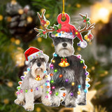 Godmerch- Ornament- Schnauzer3 Christmas Shape Ornament, Happy Christmas Ornament, Car Ornament