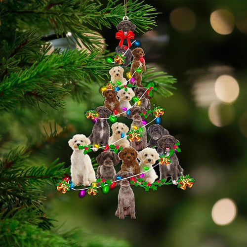 Schnoodle-Christmas Tree Lights-Two Sided Ornament