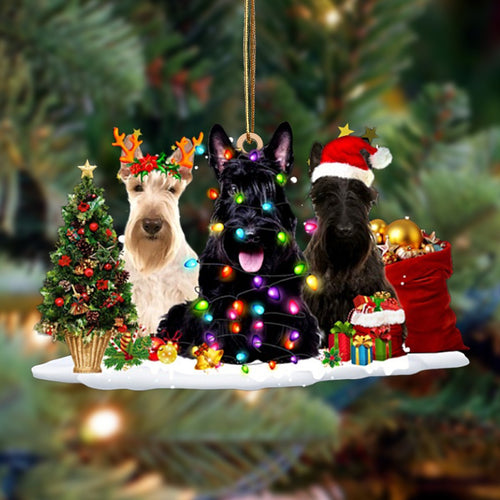 Scottish Terrier-Christmas Dog Friends Hanging Ornament