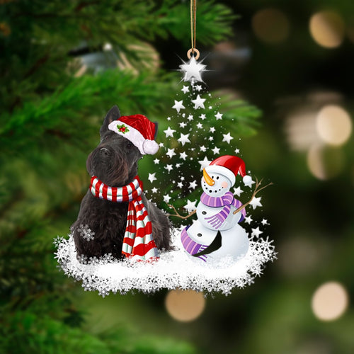 Scottish Terrier-Star Tree Hanging Ornament