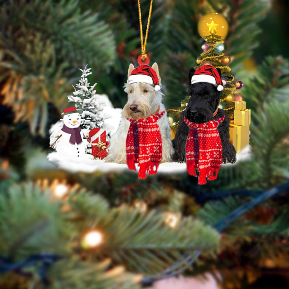 Scottish Terrier Christmas Ornament Christmas Tree Hanging Acrylic Ornament Gift