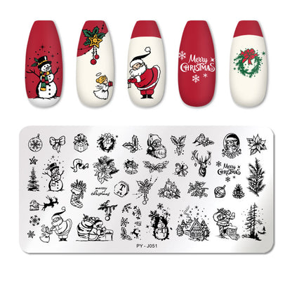 Nail Art Template 12 * 6cm Nail Art Templates Stamping Plate Design Flower Animal Glass Temperature Lace Stamp Templates Plates Image