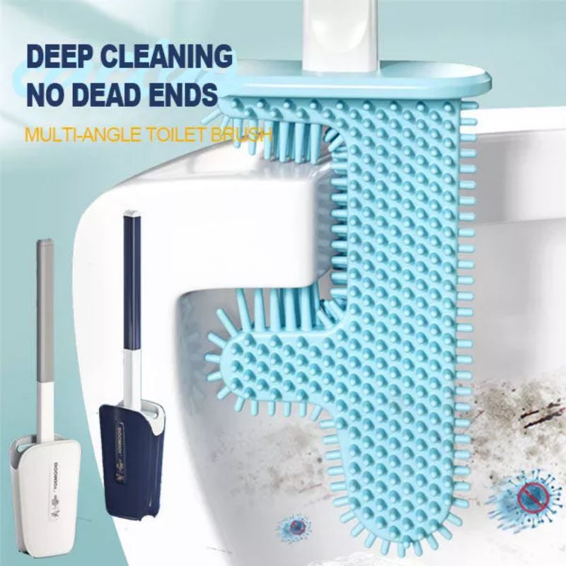 Efficient Toilet Cleaning with No Dead Angle Sanitary Brush Head - The New Toilet Cleaning Brush - Home Accessories