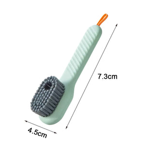 Multifunctional Long Handle Shoe Brush with Soap Dispenser for Household Cleaning
