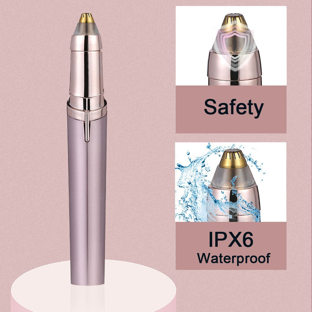 Efficient Women's Electric Eyebrow Trimmer - Safe Hair Removal  - Shaver for Eyebrows
