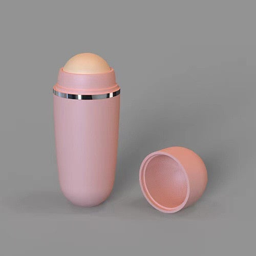 Portable Volcanic Roller Stone for Face Oil Absorption and Removal - Mini T-Zone Oil Remover and Skin Care Tool