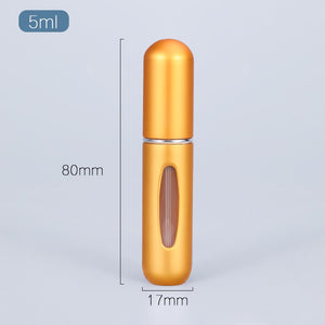 5/8ml Portable Mini Refillable Perfume Atomizer - Travel-size Aluminum Spray Bottle for Perfume