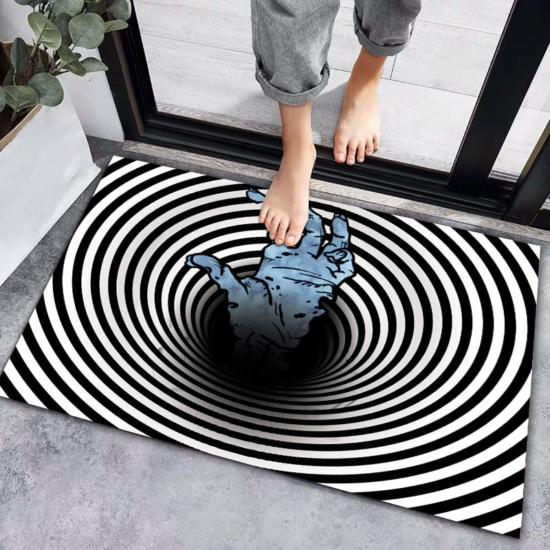 3D Horror Zombie In A Hole Halloween Doormat