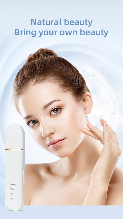 Ultrasonic Skin Scrubber Deep Face Cleaning Machine Peeling Shovel Facial Pore Cleaner Face Skin Scrubber