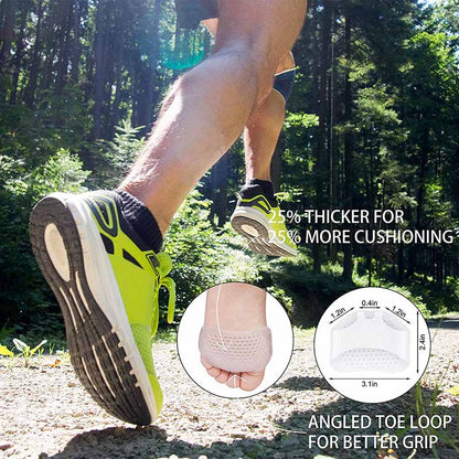 Metatarsal Pads Ball of Foot Cushions for Women and Men - Soft Silicon Foot Pads Metatarsal Foot Forefoot Cushioning Foot Pain