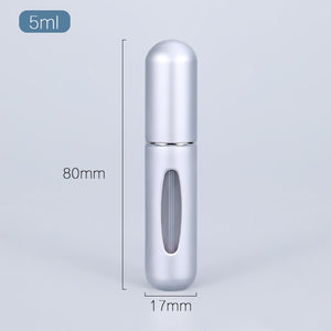 5/8ml Portable Mini Refillable Perfume Atomizer - Travel-size Aluminum Spray Bottle for Perfume