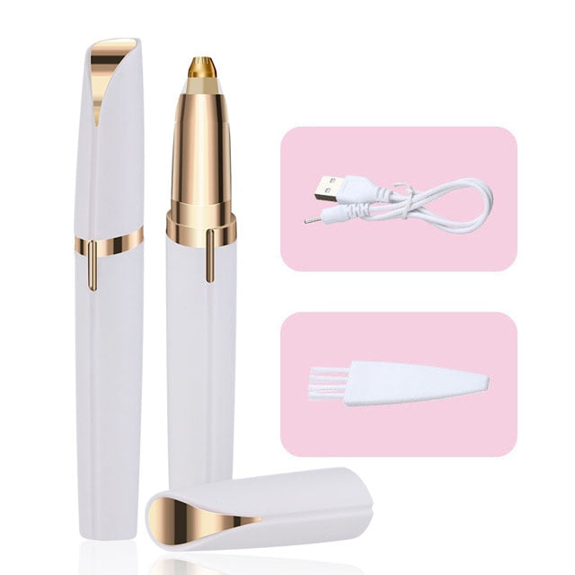 Efficient Women's Electric Eyebrow Trimmer - Safe Hair Removal  - Shaver for Eyebrows