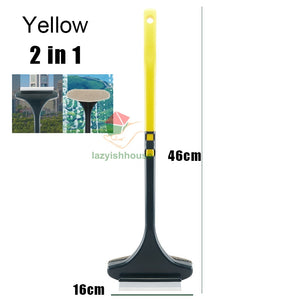 Glass Cleaning Tools Double-Sided Telescopic Rod Window Cleaner Mop Squeegee Wiper Long Handle Brush Kitchen Accessories