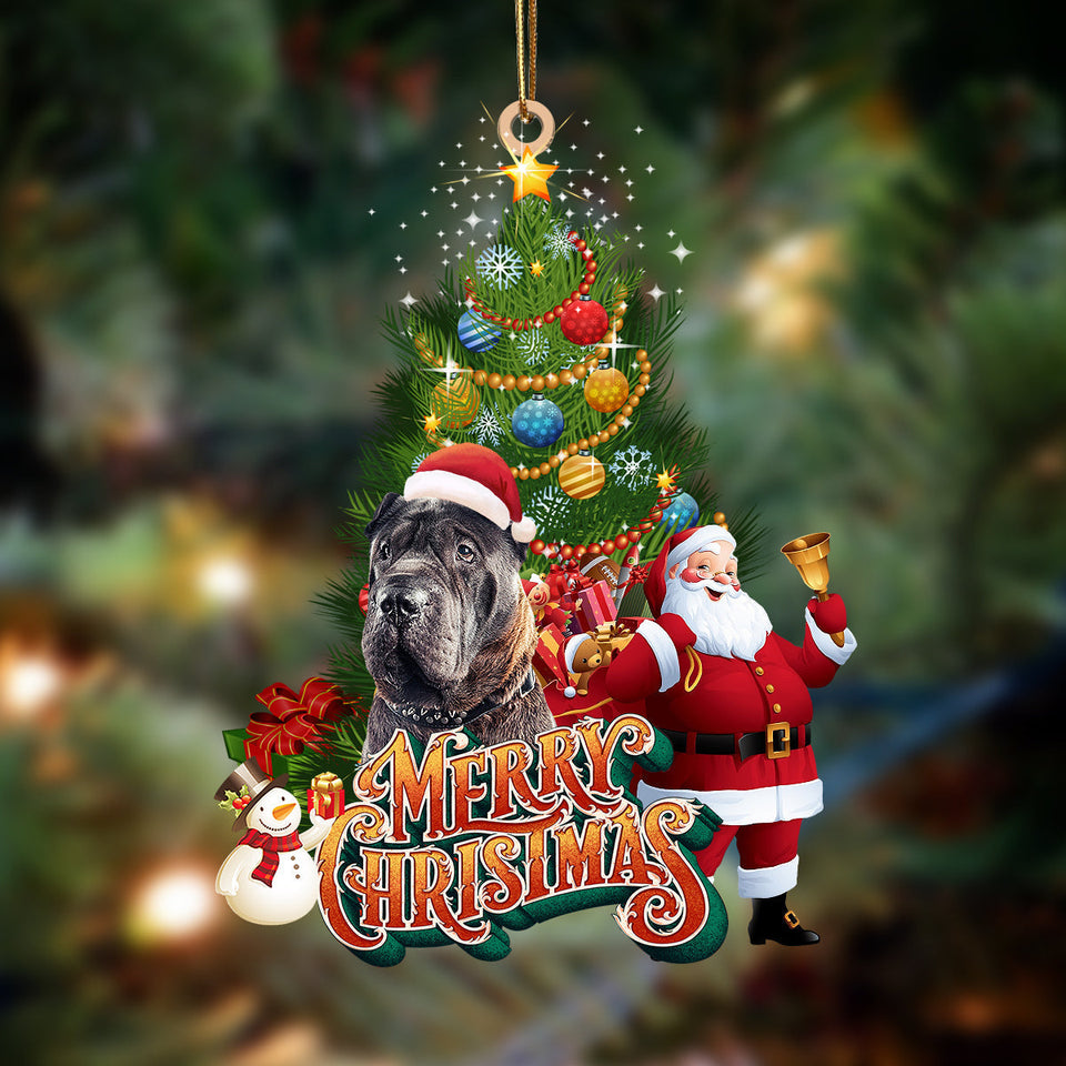 Godmerch- Ornament- Shar Pei-Christmas Tree&Dog Hanging Ornament, Happy Christmas Ornament, Car Ornament
