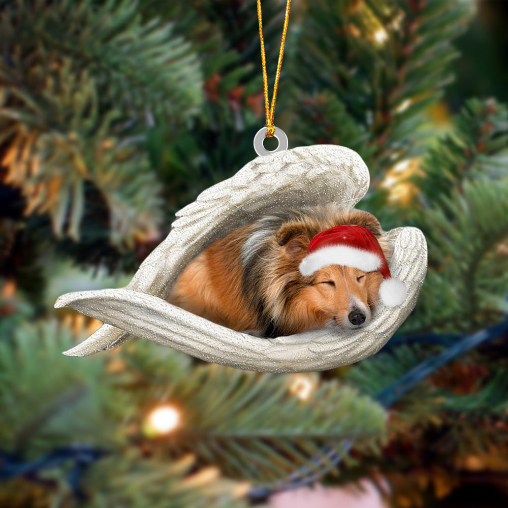 Sheltie Sleeping Angel Christmas Ornament Godmerch