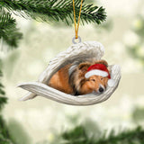 Sheltie Sleeping Angel Christmas Ornament Godmerch