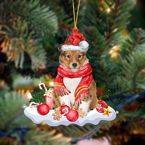 Ornament- Shetland Sheepdog 2-Better Christmas Hanging Ornament, Happy Christmas Ornament, Car Ornament