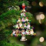 Shetland Sheepdog-Christmas Tree Lights-Two Sided Ornament