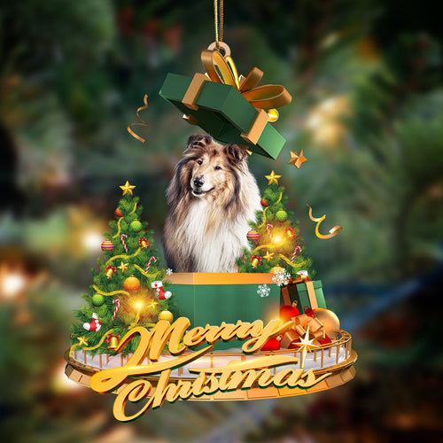 Ornament- Shetland Sheepdog-Christmas Gifts&dogs Hanging Ornament, Happy Christmas Ornament, Car Ornament
