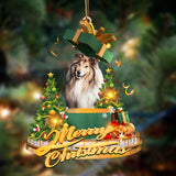 Ornament- Shetland Sheepdog-Christmas Gifts&dogs Hanging Ornament, Happy Christmas Ornament, Car Ornament