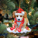 Shih-Poo-Better Christmas Hanging Ornament