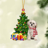 Godmerch- Ornament- Shih Tzu-Christmas Star Hanging Ornament, Happy Christmas Ornament, Car Ornament
