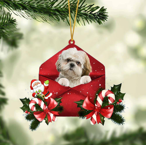 Shih Tzu Christmas Letter Ornament Dog Christmas Decoration