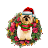Godmerch- Ornament- Shih Tzu Christmas Ornament, Happy Christmas Ornament, Car Ornament