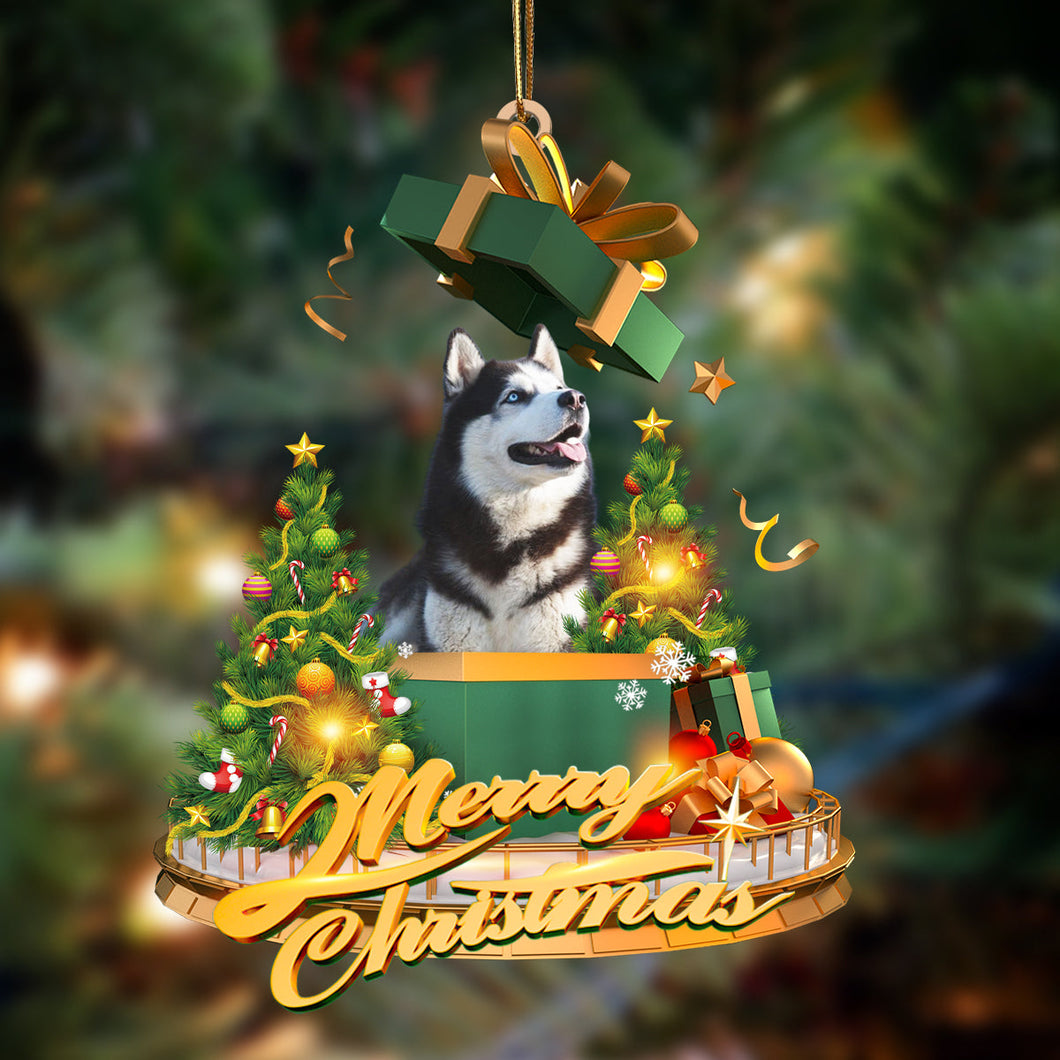 Ornament- Siberian Husky-Christmas Gifts&dogs Hanging Ornament, Happy Christmas Ornament, Car Ornament