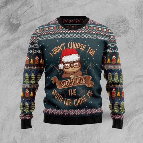 Sloth Life Ugly Christmas Sweater 