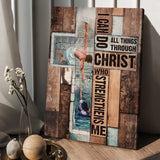 Jesus Take my hand I can do all things - Matte Canvas