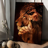 Knight of God, Lion of Judah, Under the command of God - Matte Canvas