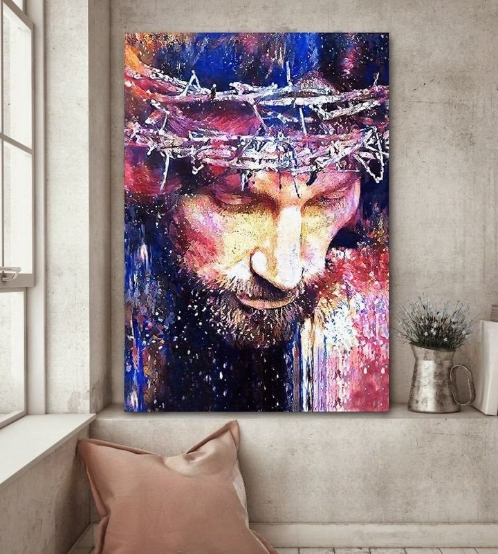Knight of God, Beautiful watercolor, Under the command of God - Matte Canvas