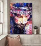 Knight of God, Beautiful watercolor, Under the command of God - Matte Canvas